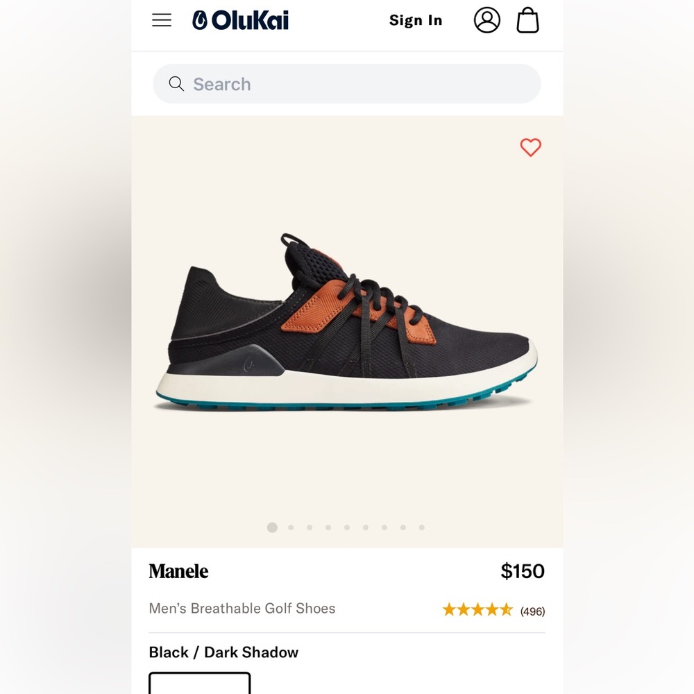 Olukai Mens Manele, size 11 - GOLF COLLECTION